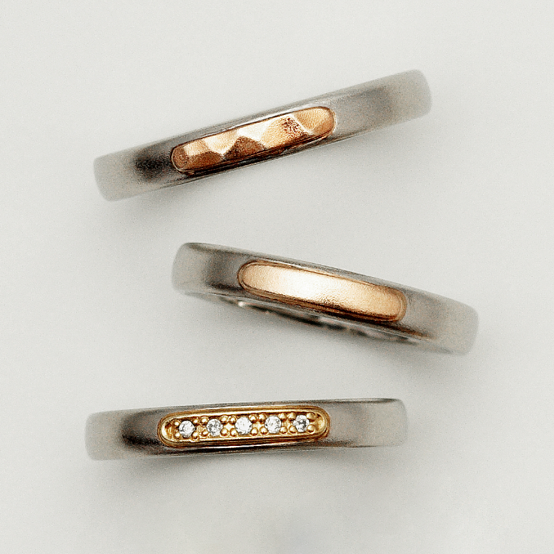 Adel Dia & Motif Ovale Dia セットリング 着用イメージ2
